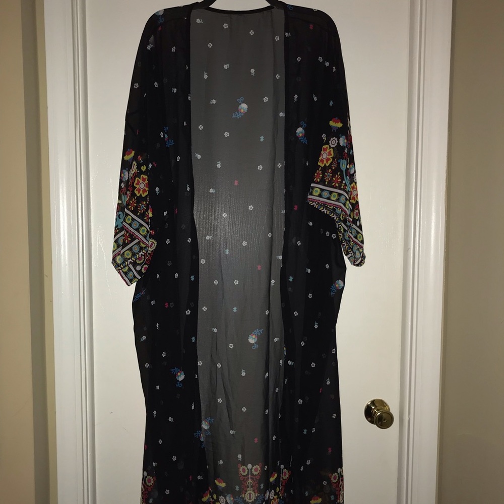 Multi-Color Duster Kimono